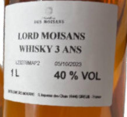 Lord Moisans 3yo 40% 1000ml