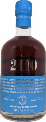 Bruichladdich 2010 TaDi Independent Bottling Rivesaltes Wine French Oak Hogshead 2110 58.2% 700ml