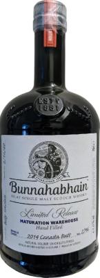 Bunnahabhain 2014 Handfilled at Distillery Canasta Butt #2746 Maturation warehouse hand-filled 61% 700ml