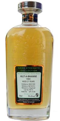 Allt-A-Bhainne 1991 SV Cask Strength Collection #90114 55% 700ml