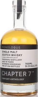 Knockdhu 2006 Ch7 Monologue Bourbon Hogshead 51.5% 700ml