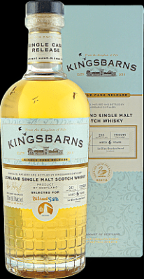 Kingsbarns 6yo 1st fill ex-bourbon Vibrant Stills Alba Import 59.7% 700ml