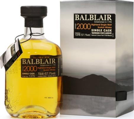 Balblair 2000 Single Cask #1375 57.1% 700ml