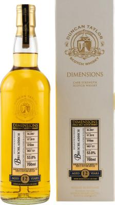 Bruichladdich 2007 DT Dimensions Oak Casks #979500 53% 700ml