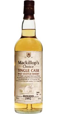 Bruichladdich 1992 McC Single Cask #722 43% 700ml