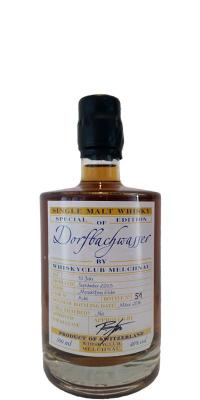 Dorfbachwasser 2005 SE Mostfass #8 Whisky-Club Melchnau 40% 500ml