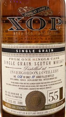 Invergordon 1966 DL XOP Xtra Old Particular Refill barrel 50.3% 700ml