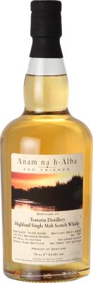 Tomatin 2006 ANHA 1st Fill Bourbon cask 53.8% 700ml