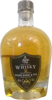 Single Malt Whisky 2017 fut de ratafia Didier Barbe & Fils 40% 700ml