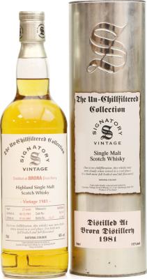 Brora 1981 SV The Un-Chillfiltered Collection Refill Butt 05/372 46% 700ml