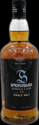 Springbank 19yo Single Cask Pacific Edge Wine & Spirits 54.4% 750ml