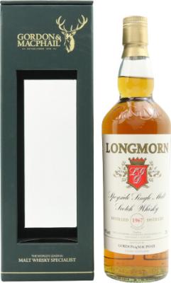 Longmorn 1967 GM Licensed Bottling 1st Fill Sherry Butt #4645 43% 700ml