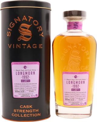 Longmorn 1992 SV Cask Strength Collection 23yo #48500 LMDW 52.7% 700ml