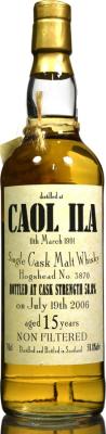 Caol Ila 1991 BF #3870 58.8% 700ml