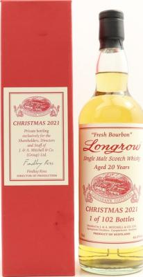 Longrow Christmas 2021 Fresh Bourbon 46% 700ml