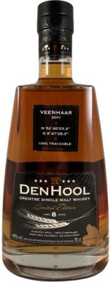 DenHool Veenhaar 2011 Drentse Single Malt Whisky 46% 700ml