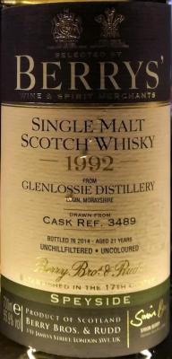 Glenlossie 1992 BR 55.9% 700ml