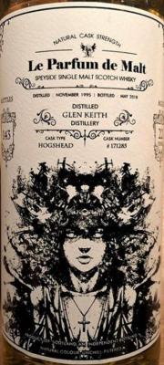 Glen Keith 1995 Whib Le Parfum de Malt Hogshead 171285 The Drunken Master Kaohsiung Taiwan 52% 700ml