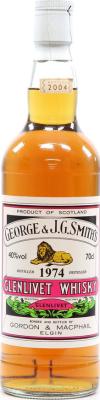 Glenlivet 1974 GM George & J.G. Smith's 30yo 40% 700ml