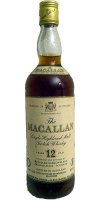 Macallan 12yo Sherry Wood importe par Corade S.A France 43% 750ml