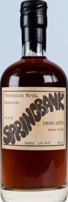 Springbank 1950 1978 PST 54.7% 500ml