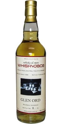 Glen Ord 1996 WJ Bourbon Hogshead 59.1% 700ml