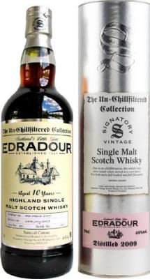 Edradour 2009 SV The Un-Chillfiltered Collection Sherry Cask #49 46% 700ml