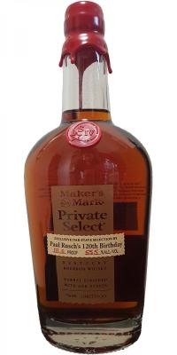 Maker's Mark Private Select Exclusive Oak Stave Selection Paul Rusch's 120th Birthday 55.5% 750ml
