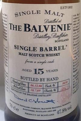 Balvenie 15yo #8458 47.8% 700ml