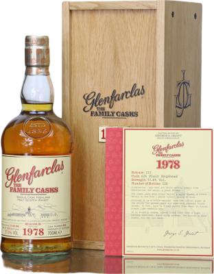 Glenfarclas 1978 The Family Casks Release III Plain Hogshead #626 57.6% 700ml