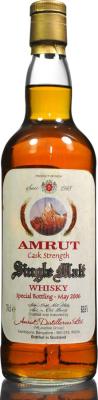 Amrut Cask Strength Oak Barrels 62.6% 700ml