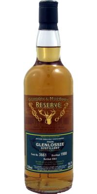 Glenlossie 1988 GM Reserve #3661 D&M Wines 56.3% 750ml