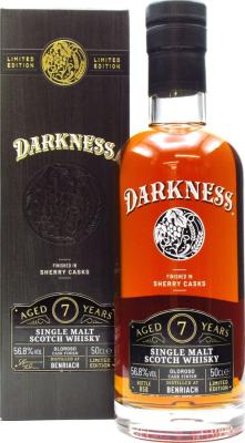 BenRiach 7yo MoM Darkness Oloroso Sherry Finish 56.8% 500ml