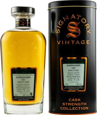 Glentauchers 1997 SV Cask Strength Collection Bourbon Barrels 4155 + 4157 49.1% 700ml