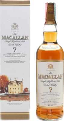 Macallan 7yo Maxxium import Sherry 40% 700ml