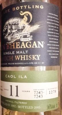 Caol Ila 1992 IM Dun Bheagan Hogshead 7240 7243 56% 700ml