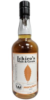 Ichiro's Malt & Grain Single Cask Blended Whisky Refill Bourbon Maruhiro Wan Guang Bai Huo Dian 58% 700ml