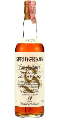 Springbank 1979 White Label Big Golden S 46% 700ml