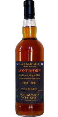 Longmorn 1992 Km Home Selection Pedro Ximenez Sherry Cask 49.5% 700ml