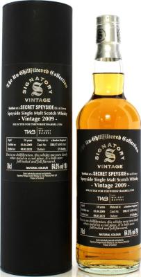 Secret Speyside 2009 SV The Un-Chillfiltered Collection Bourbon Hogshead thewhiskybarrel.com 64% 700ml