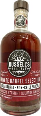 Russell's Reserve 2012 Private Barrel Selection New Charred American Oak Zetouna's 55% 750ml