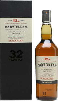 Port Ellen 12th Release Diageo Special Releases 2012 52.5% 700ml