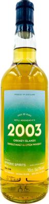Orkney Islands 2003 SpSp Refill Hogshead 54.7% 700ml