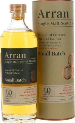 Arran 10yo Small Batch Virgin Oak whisky.de exklusiv 46% 700ml