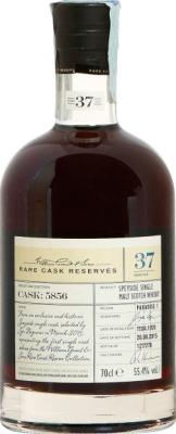 William Grant & Sons Limited 1978 Rare Cask Reserves Paradise 1 Cask Number 5856 Selected by Giuseppe Begnoni 37yo 55.4% 700ml
