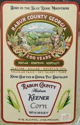R.M. Rose Rabun County Heirloom Keener Corn Whisky 51% 750ml
