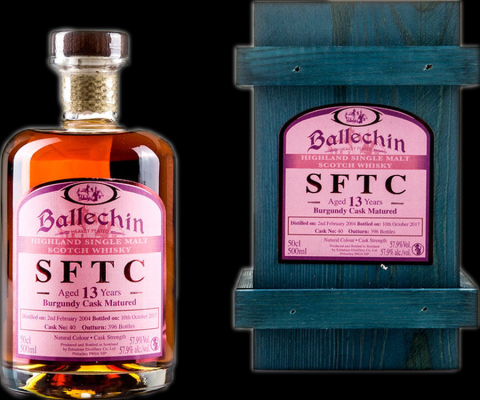 Ballechin 2004 SFTC Burgundy Cask Matured #40 57.9% 500ml