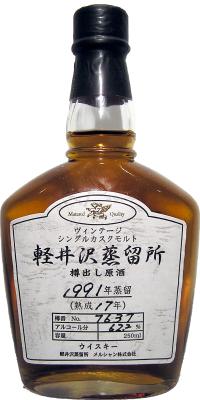 Karuizawa 1991 Single Cask Sample Bottle #7637 62.2% 250ml
