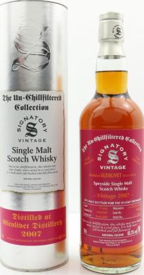 Glenlivet 2007 SV The Un-Chillfiltered Collection First Fill Sherry Butt #900243 TWE 65.3% 700ml