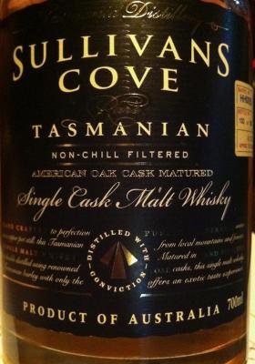 Sullivans Cove 1999 American Oak Cask Matured American Oak Cask HH0055 47.5% 700ml